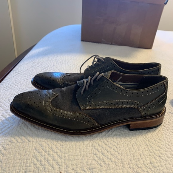 Wingtip brogue Oxford dress shoes - Picture 2 of 6